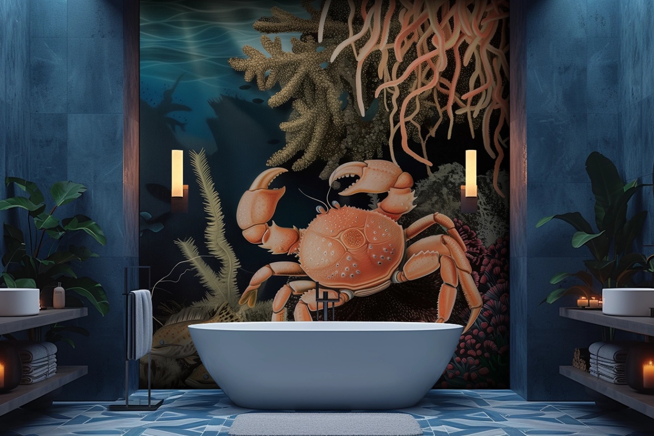 Fototapet Artistic Profond Crabe Rêve PC120 - 2