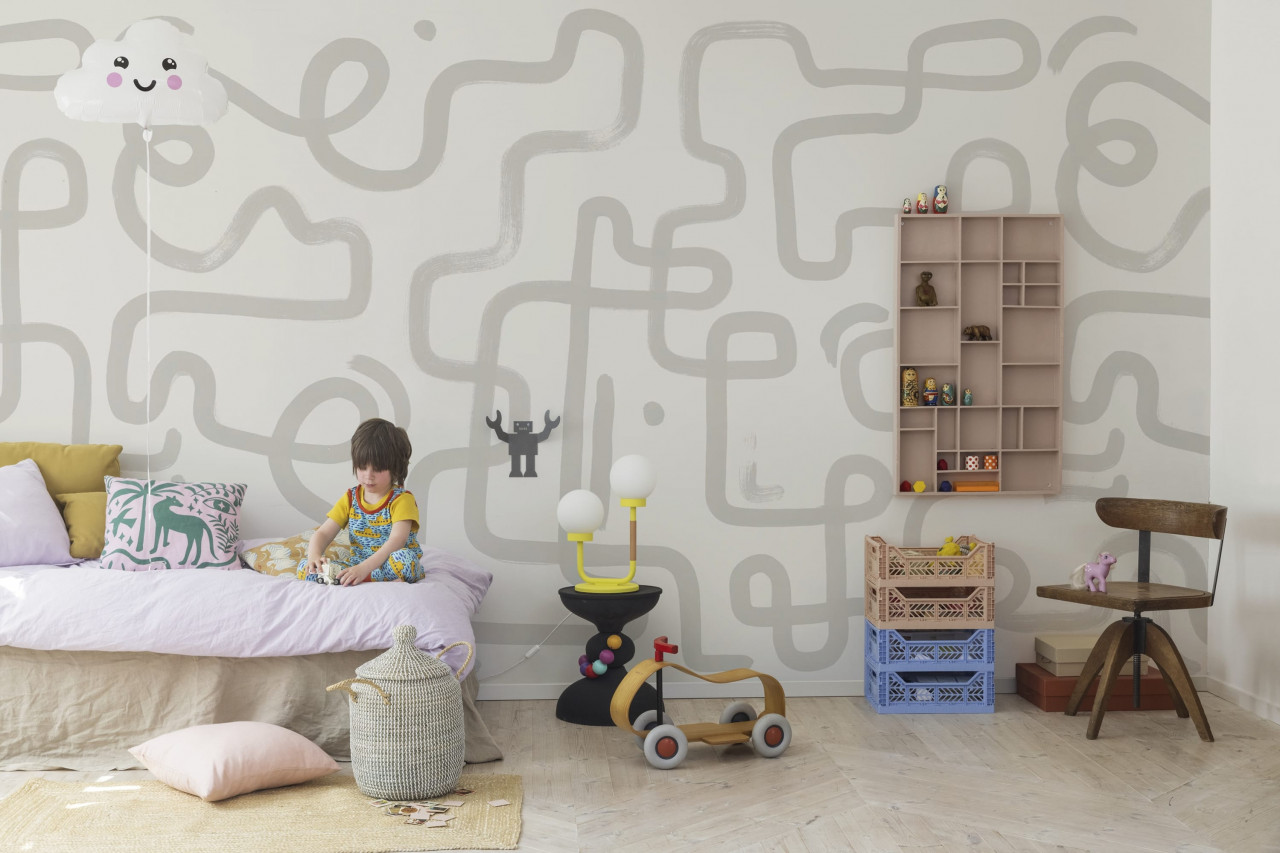 Fototapet, Artzy Path, Warm Gray, Rebel Walls