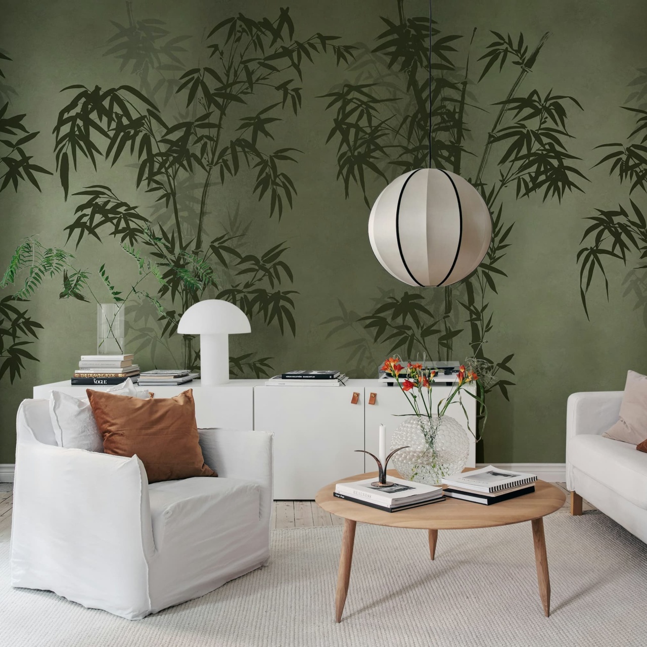 Fototapet, Bambusa, Green, Rebel Walls - 3