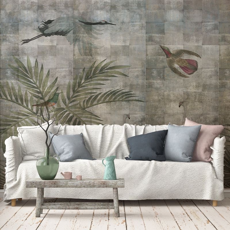 Fototapet Birds and grunge, VLAdiLA