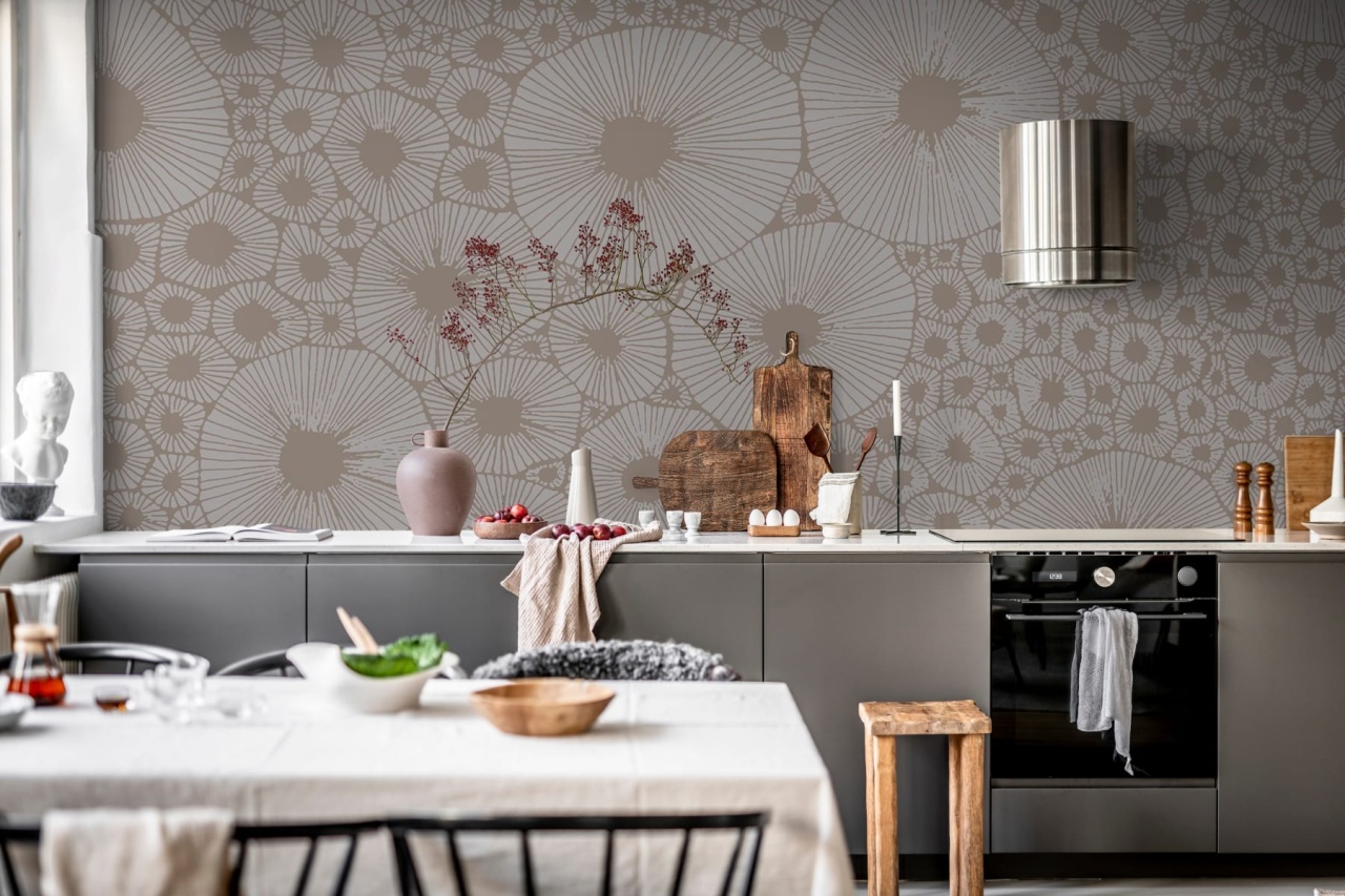 Fototapet, Bold Coral, Gray, Rebel Walls