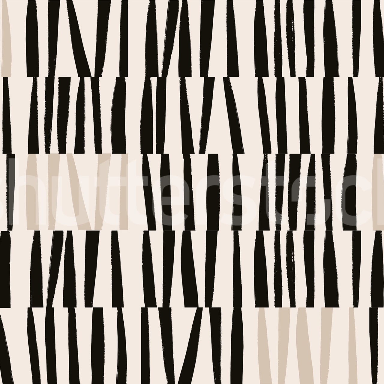 Fototapet, Bold Strokes, Black & Beige, Rebel Walls - 2