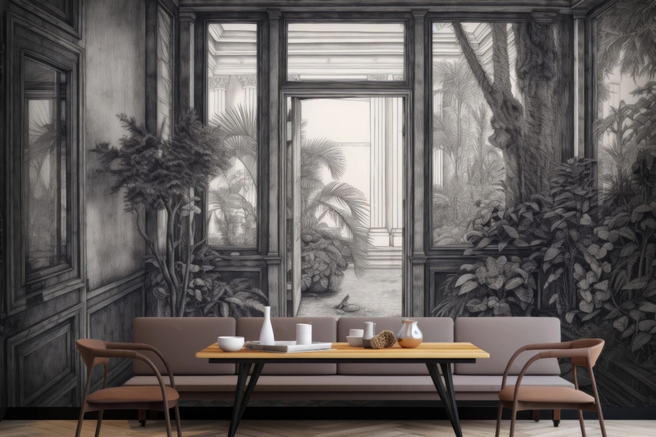 Fototapet Botanic Constructeur Patio Rêve CP106 - 2