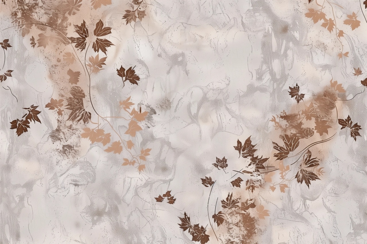 Fototapet Botanic Marron et Beige Vigne Rêve MV200