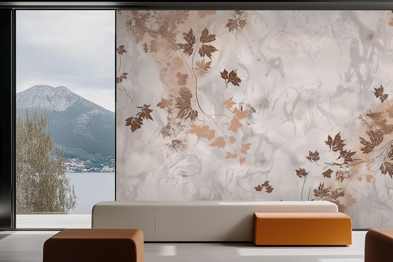 Fototapet Botanic Marron et Beige Vigne Rêve MV200 — imaginea 2