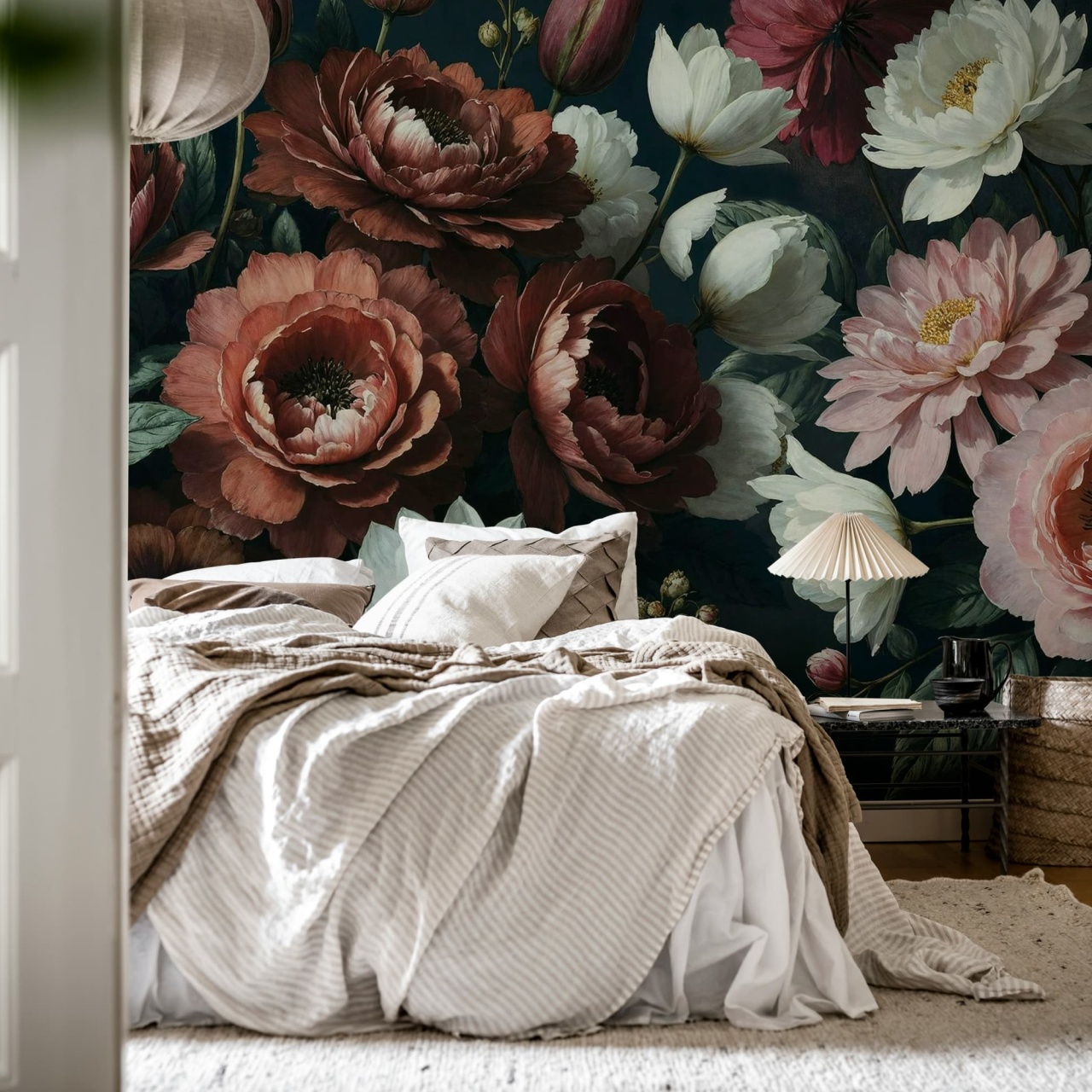 Fototapet, Bouquet in Bloom, Dark, Rebel Walls - 3