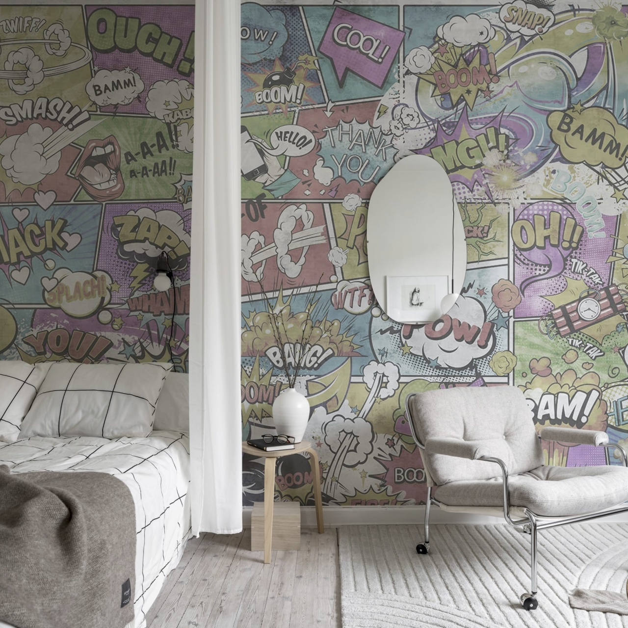 Fototapet, Comics, Vintage, Rebel Walls - 3