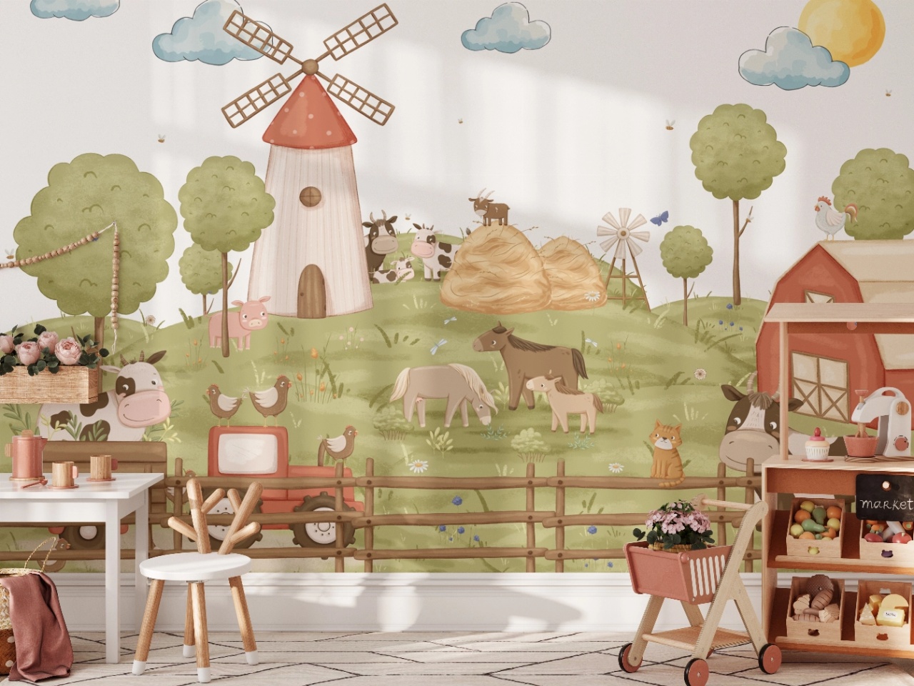 Fototapet copii, Happy Farm 128