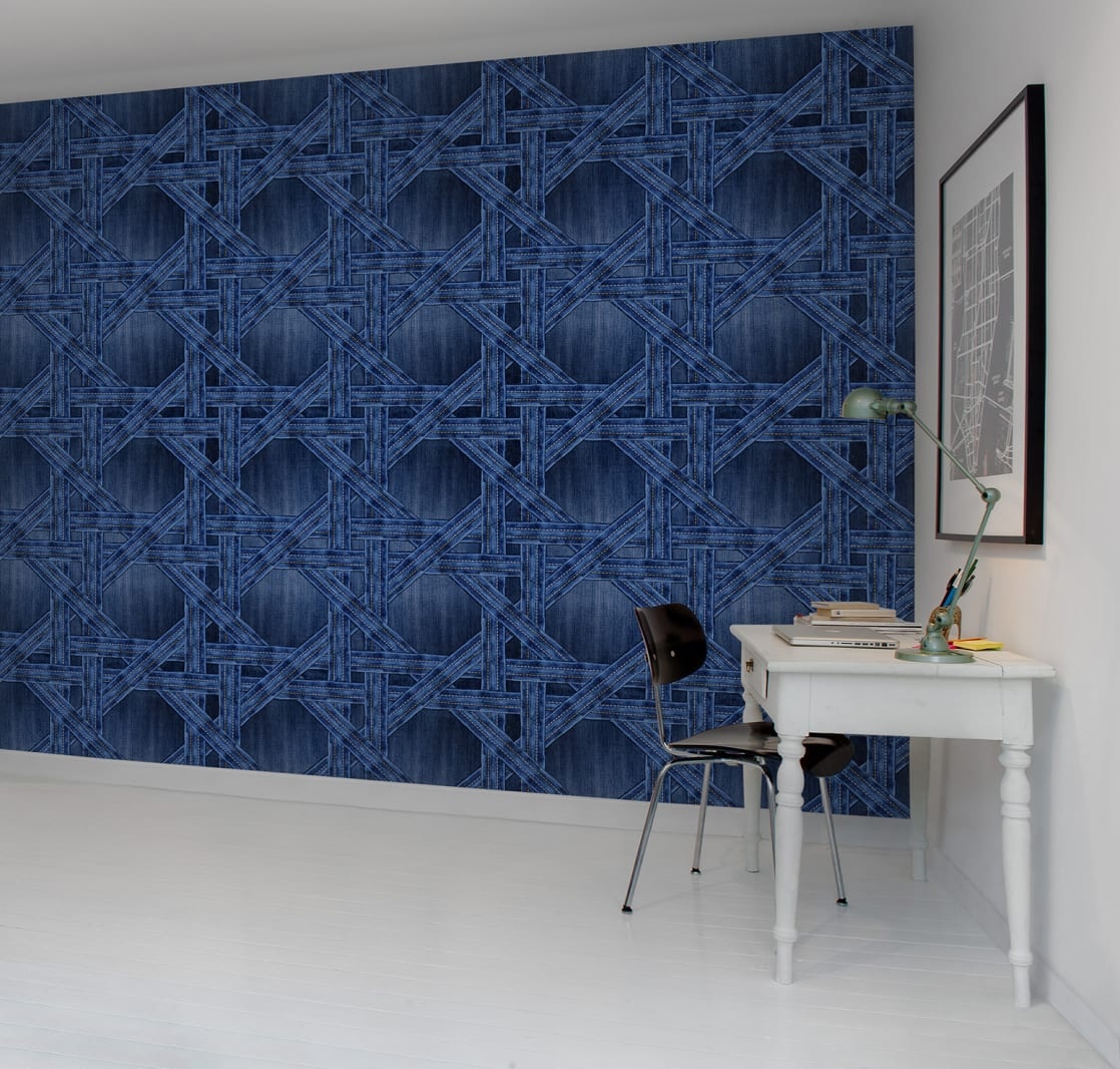 Fototapet, Denim Trellis, Rebel Walls