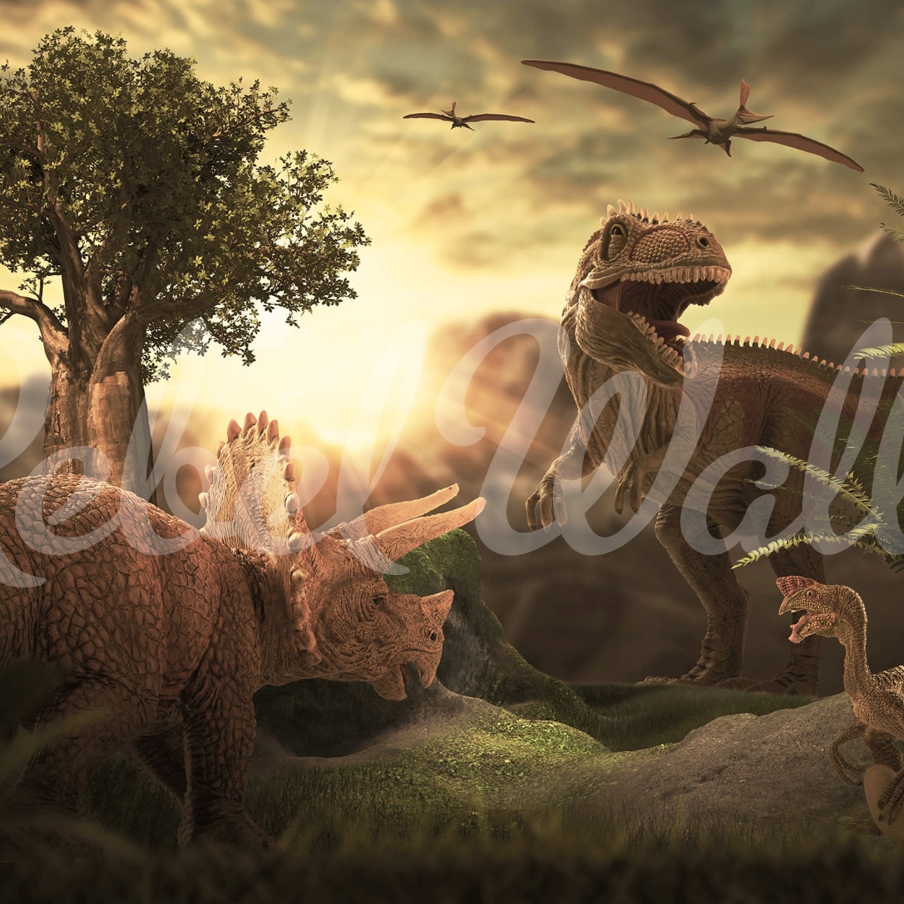 Fototapet, Dinosaur Park, Rebel Walls - 2