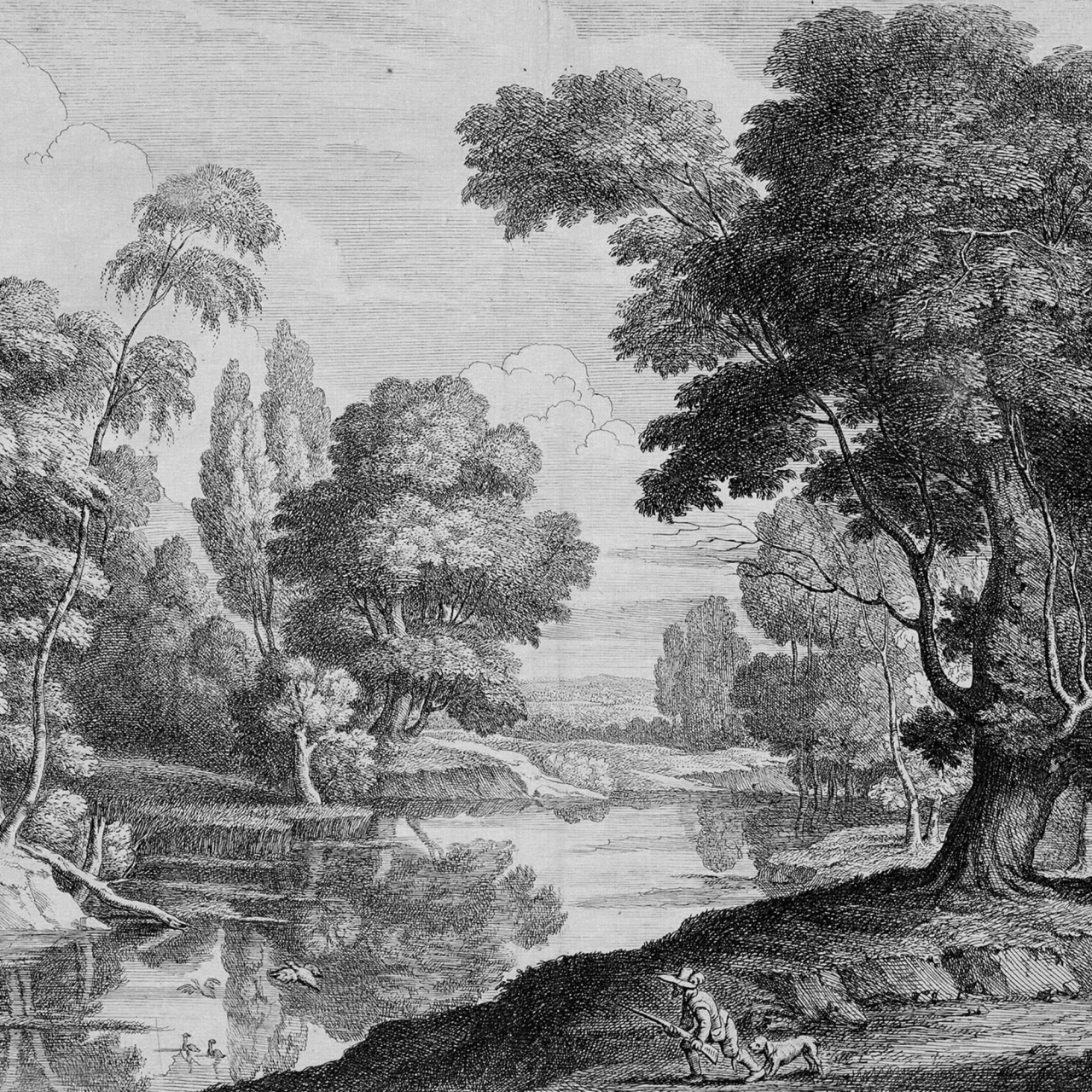 Fototapet, Etching Park, Black & White, Rebel Walls - 2