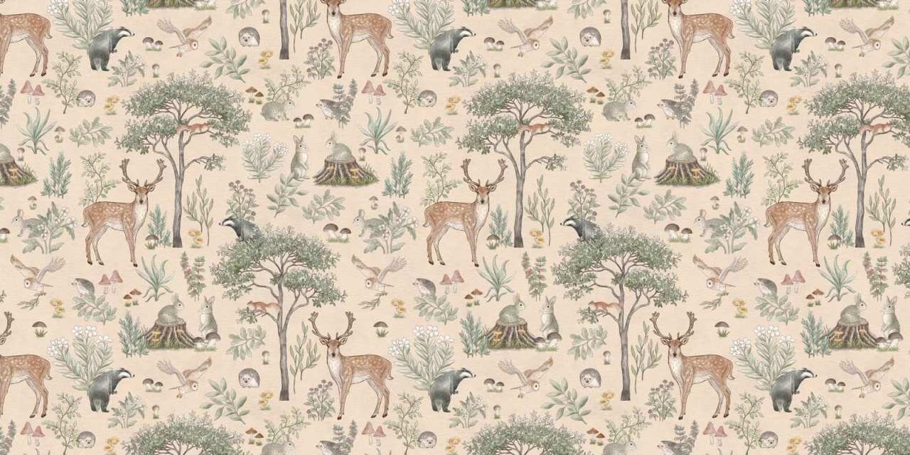 Fototapet Fantastic Forest - Beige, Kikki Belle — imaginea 2