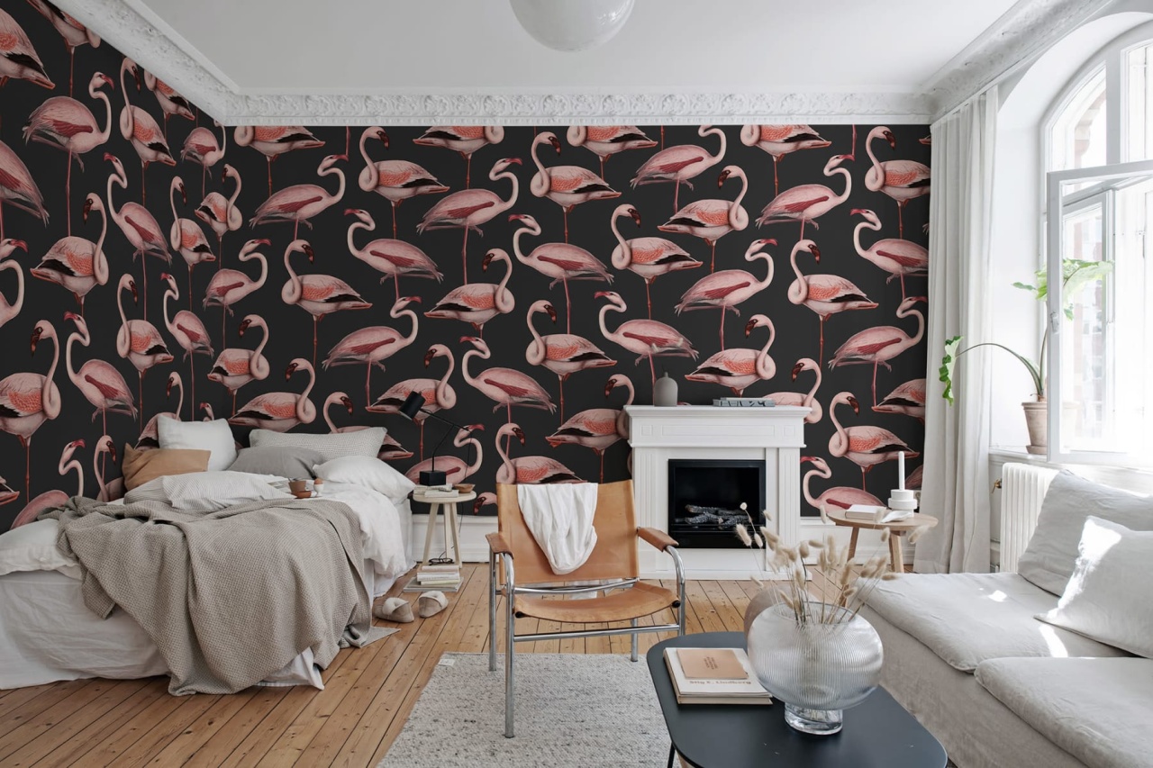 Fototapet, Flamingos, Liquorice, Rebel Walls