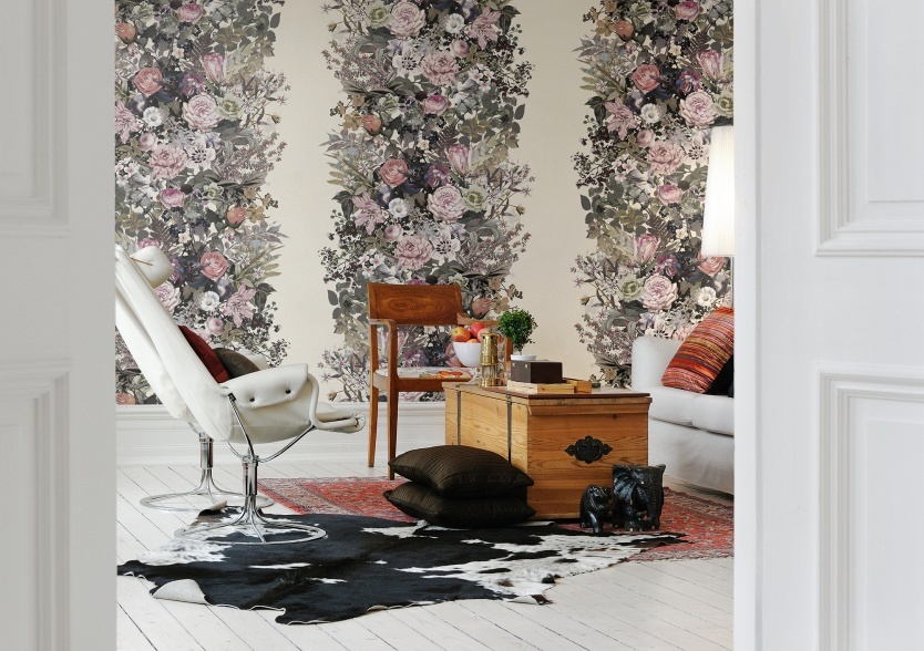 Fototapet, Flowerbed, Vintage, Rebel Walls
