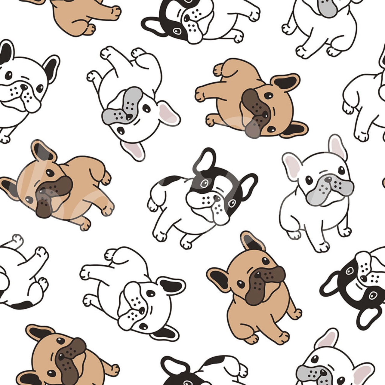 Fototapet, Frenchies, Rebel Walls - 2