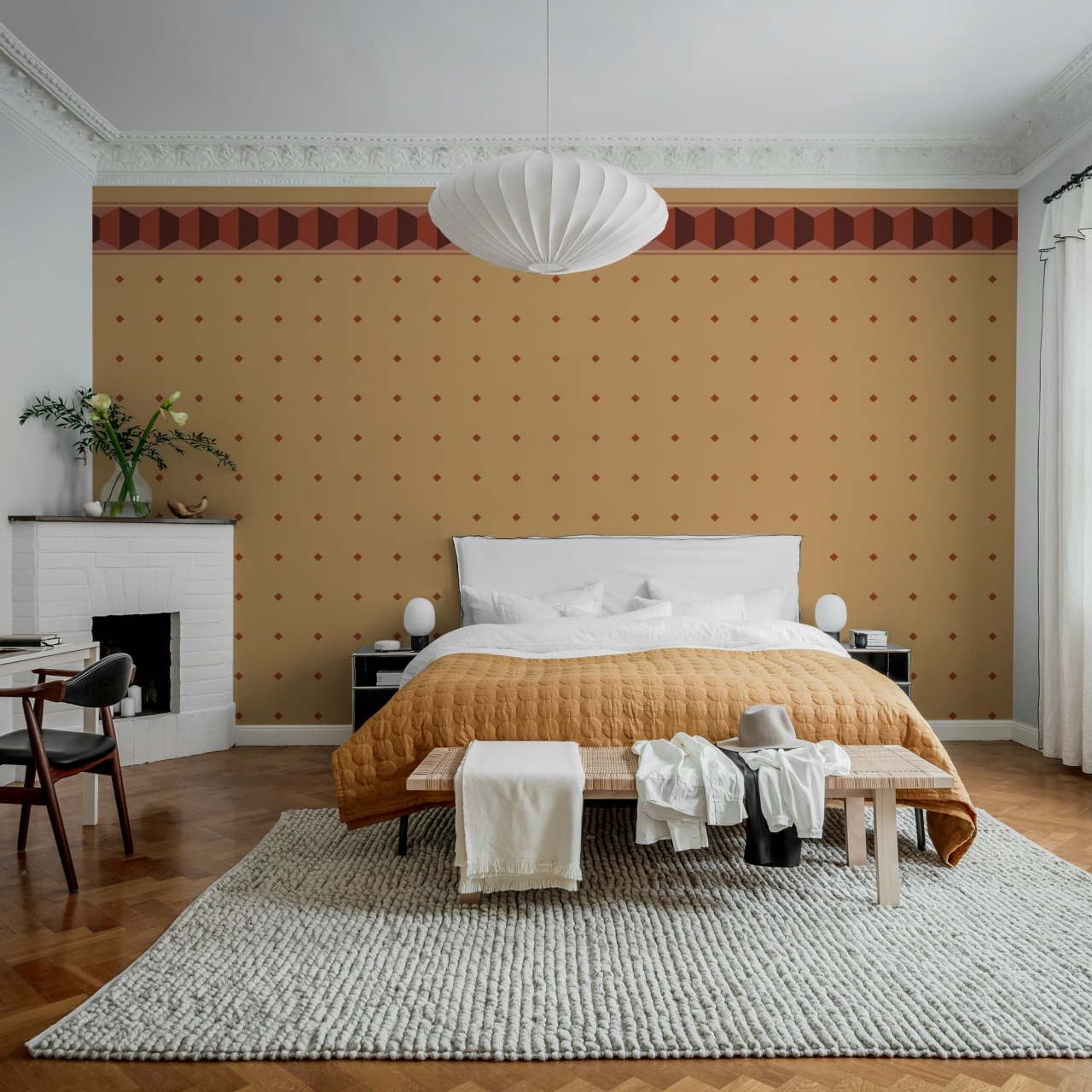 Fototapet, Gentle Manor, Yellow, Rebel Walls — imaginea 3