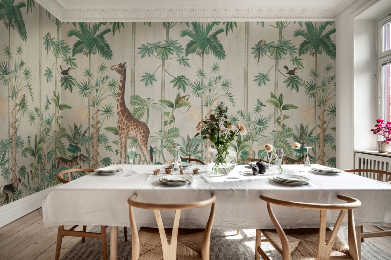 Fototapet, Giraffe's Stroll, Rebel Walls - 3