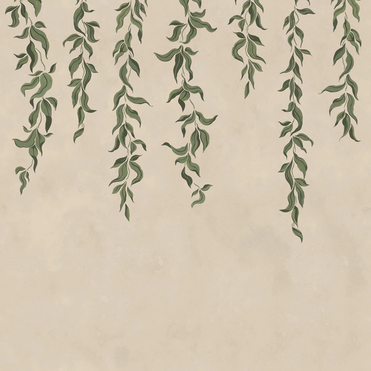 Fototapet, Hanging Leaves, Beige, Rebel Walls - 2