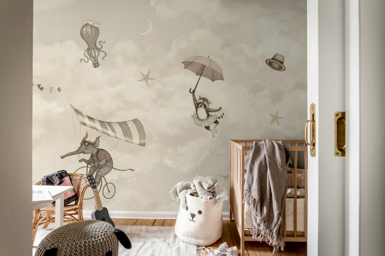 Fototapet, In the Clouds, Beige, Rebel Walls