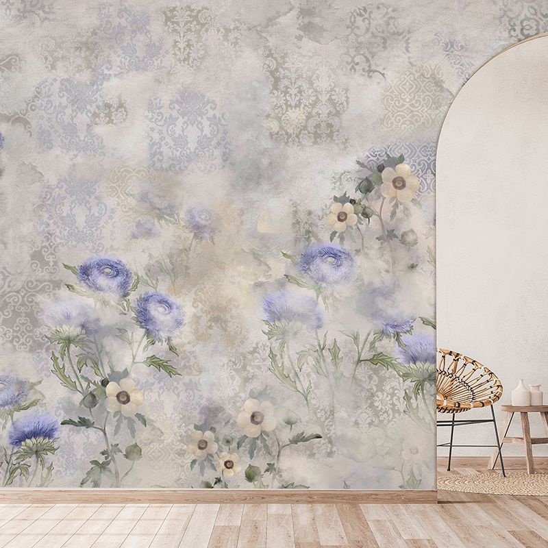Fototapet Indigo carline bouquet field, VLAdiLA - 4