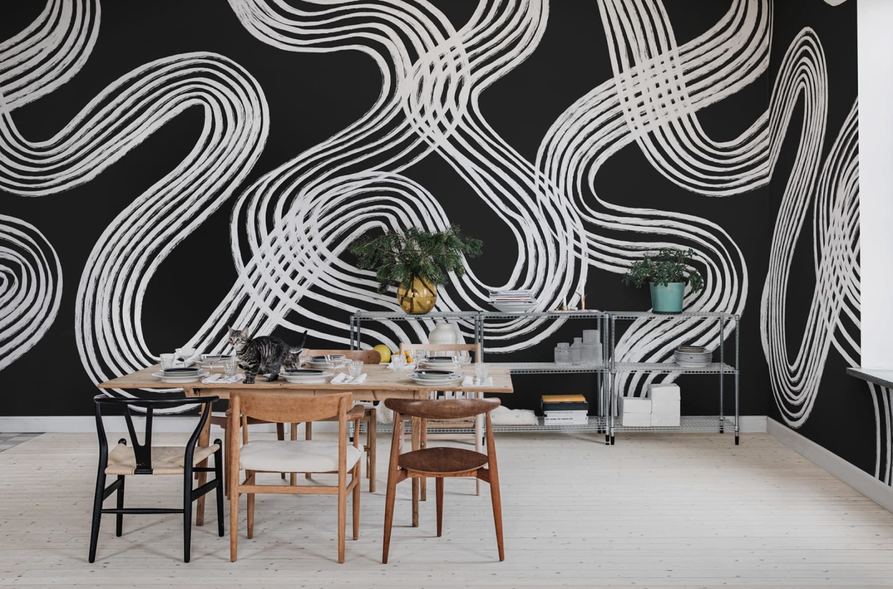 Fototapet, Ink Stripes, Black, Rebel Walls - 3