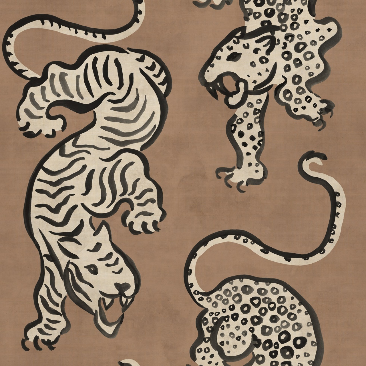 Fototapet, Ink Tiger, Rust, Rebel Walls - 2