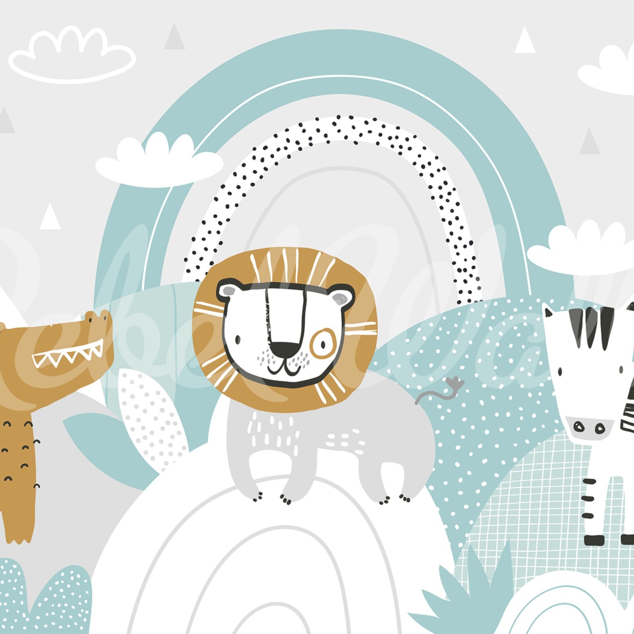 Fototapet, Jolly Jungle, Soft, Rebel Walls - 2