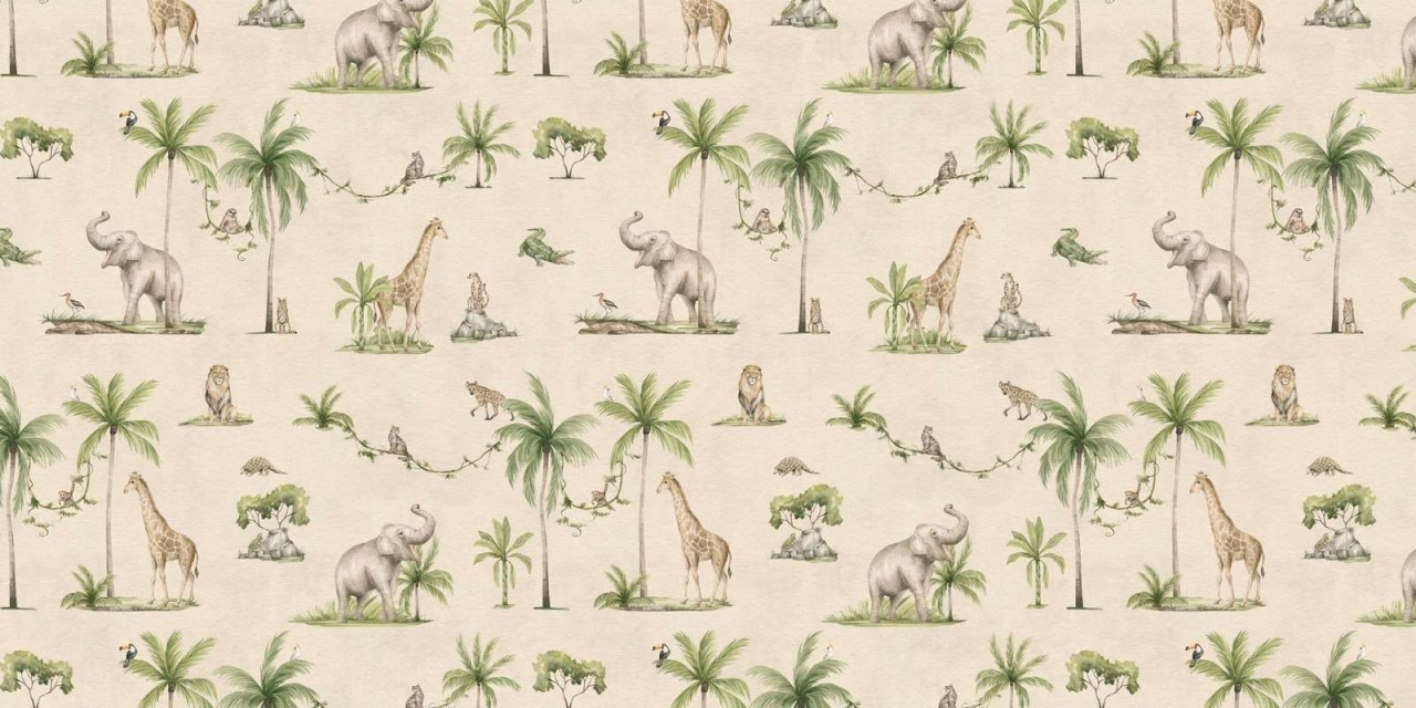 Fototapet Joyful Jungle - Sand, Kikki Belle - 2