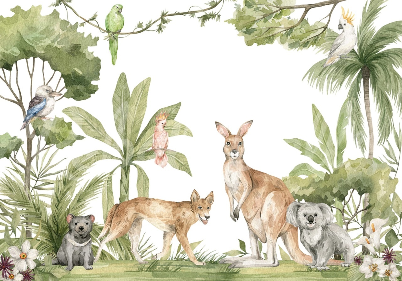Fototapet, Jungle Animals, Rebel Walls - 2