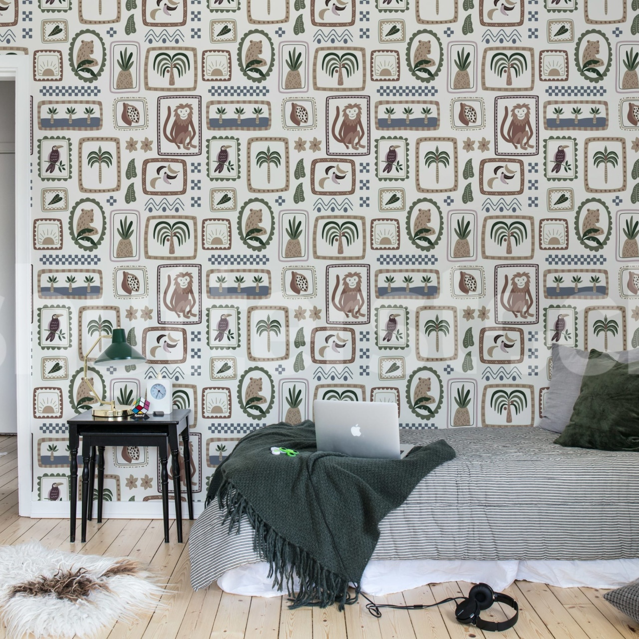 Fototapet, Jungle Frames, Vintage, Rebel Walls - 3