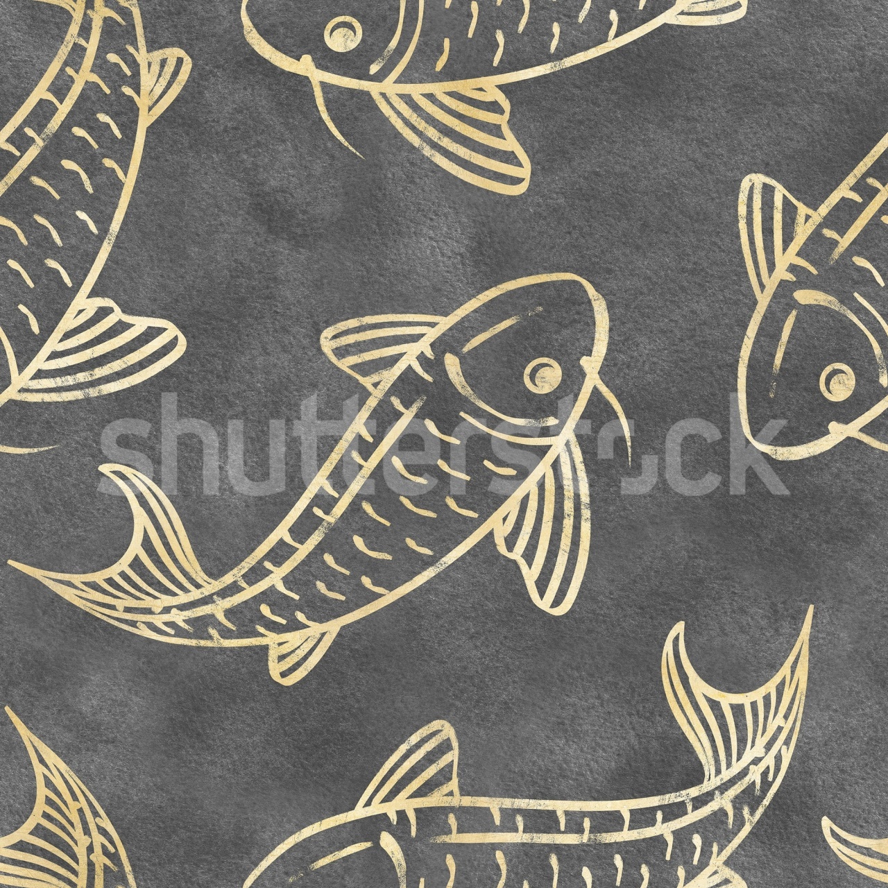 Fototapet, Koi Pond, Black, Rebel Walls - 2
