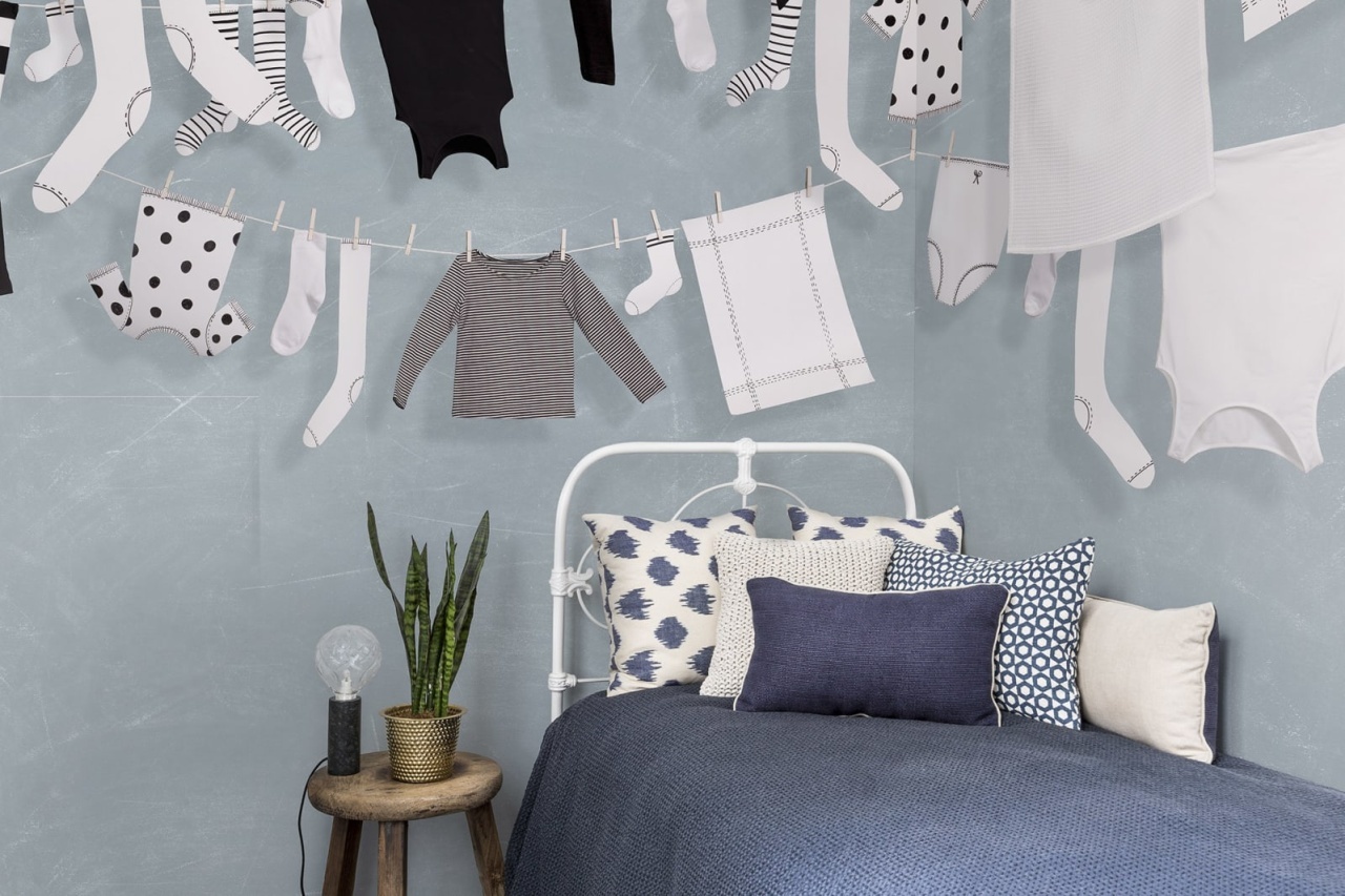 Fototapet, Laundry Day, Blue, Rebel Walls - 3