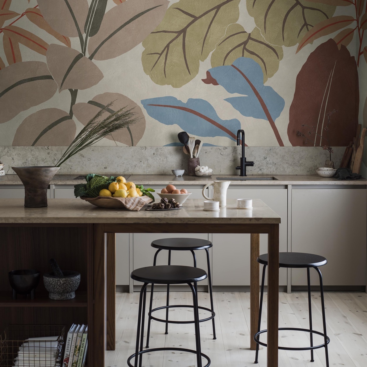 Fototapet lavabil, Grand Leaves 9629W