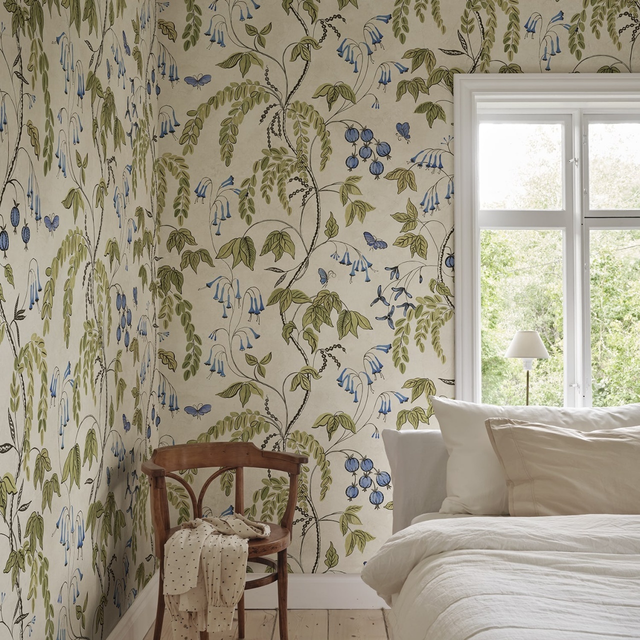 Fototapet lavabil, Ottilia, Olive Green, Sandberg