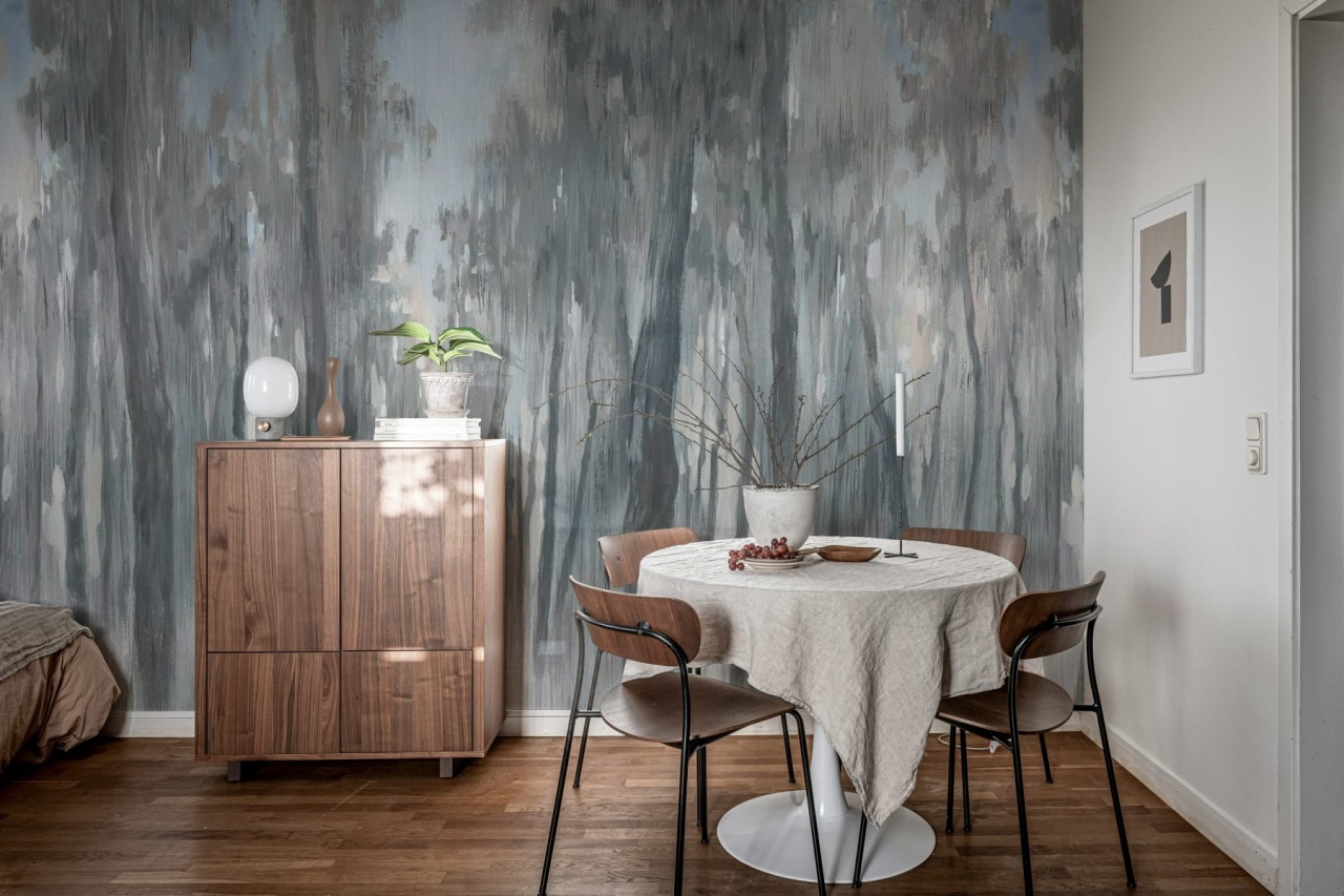 Fototapet, Morning Forest, Gray, Rebel Walls