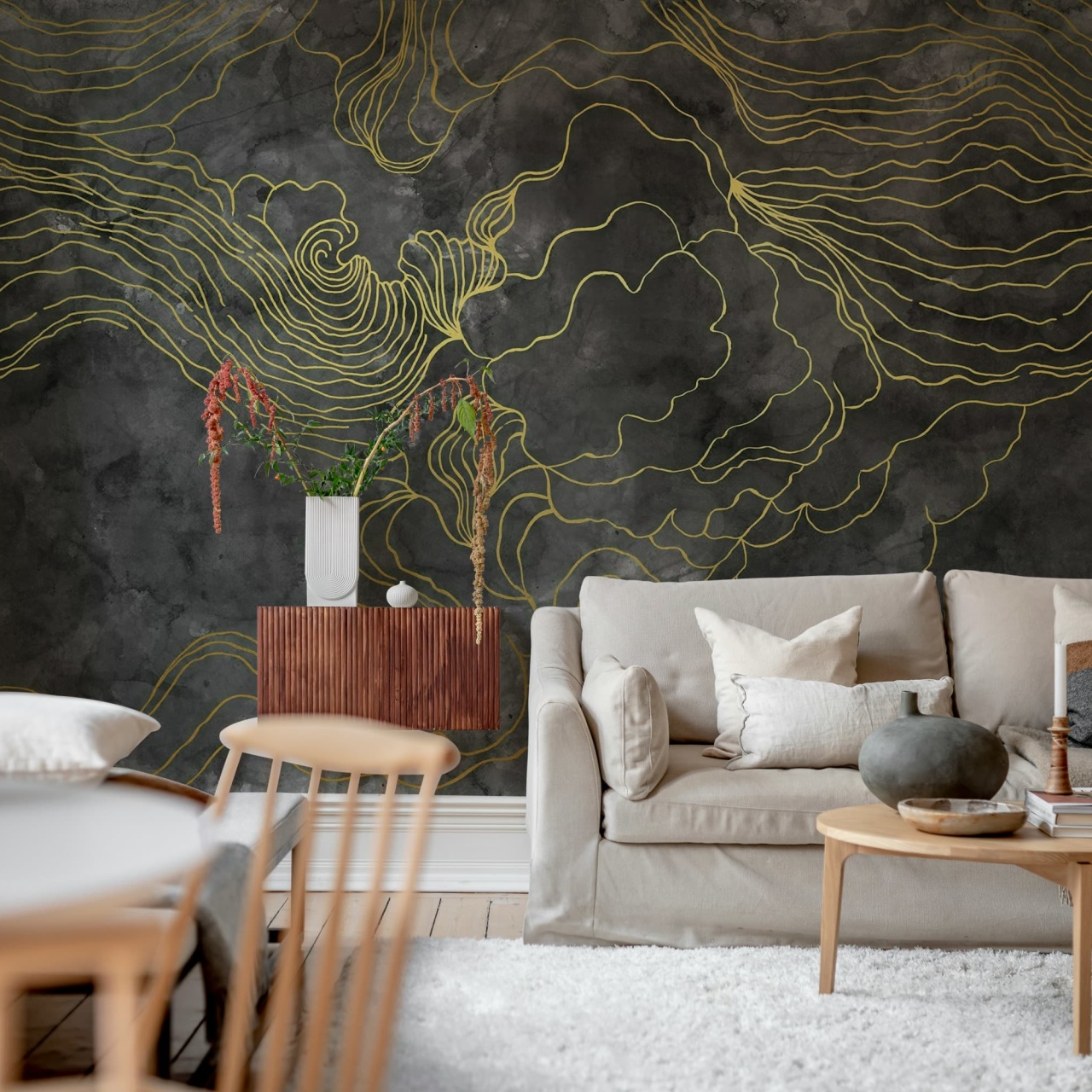 Fototapet, Opulence Storm, Black, Rebel Walls - 3
