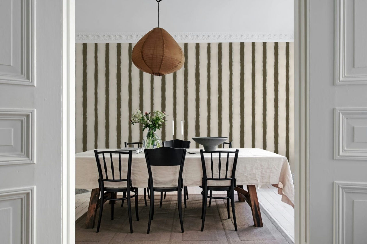 Fototapet, Painted Stripes, Brown, Rebel Walls - 3
