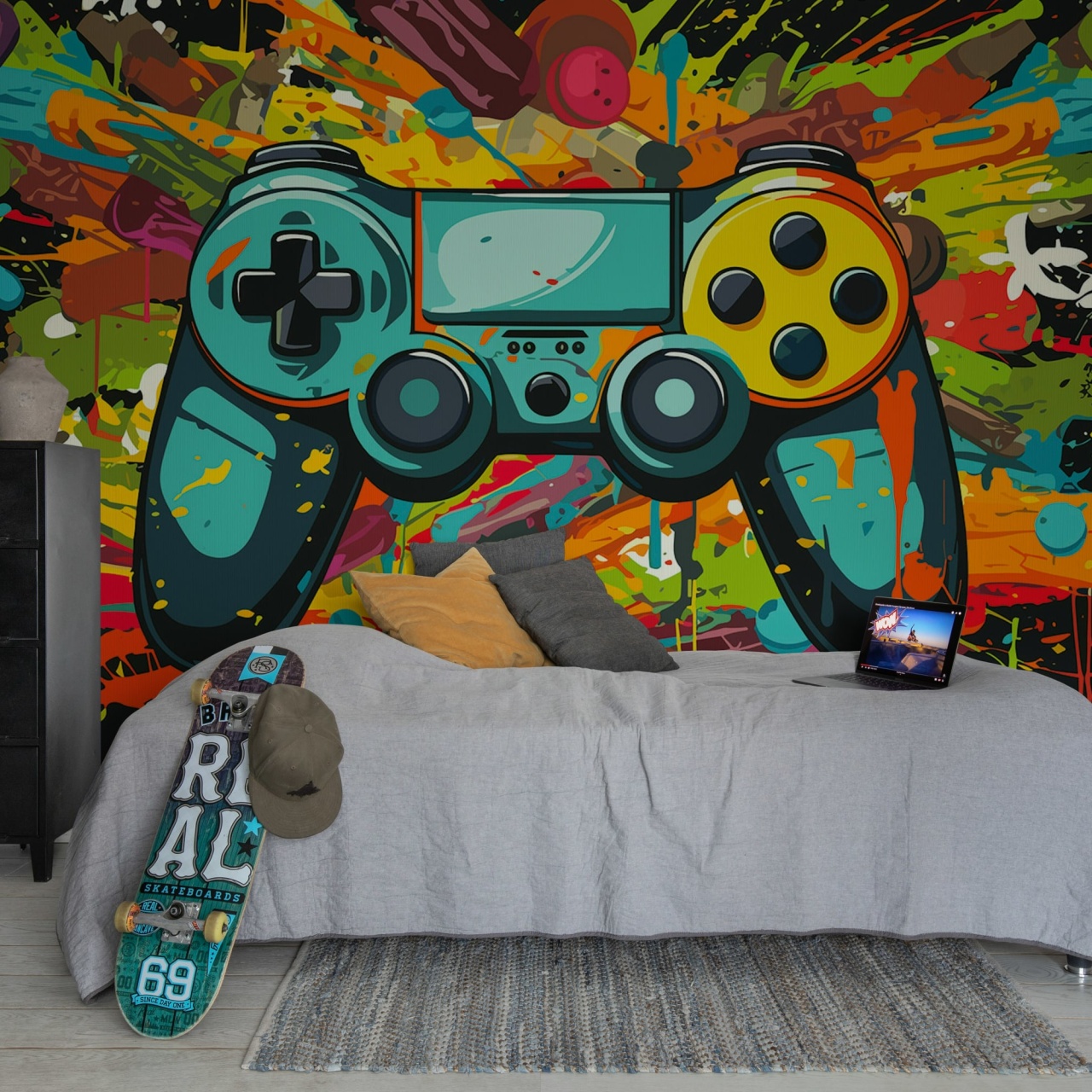 Fototapet, Player Two, Night, Rebel Walls - 3