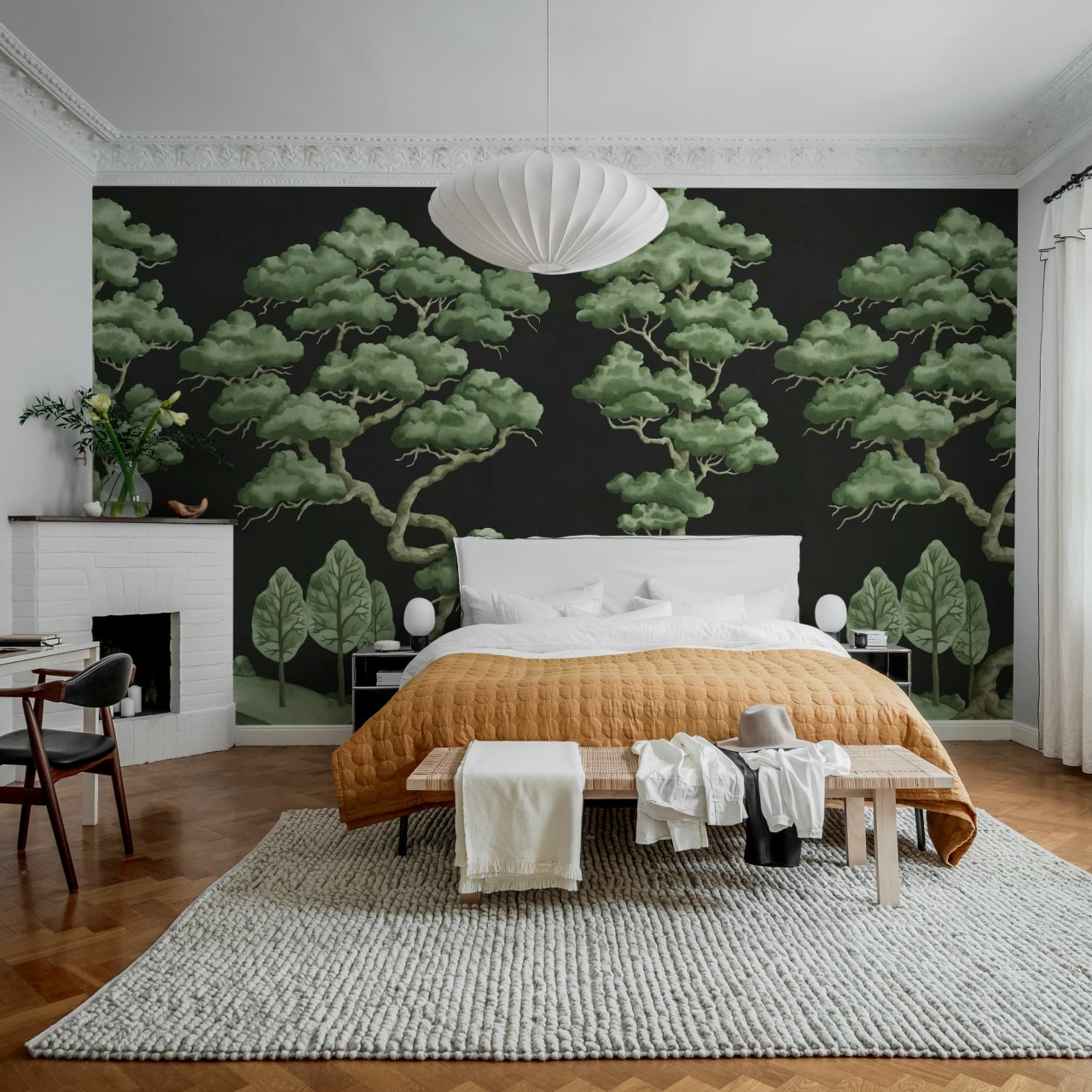 Fototapet, Poetic Trees, Black, Rebel Walls - 3