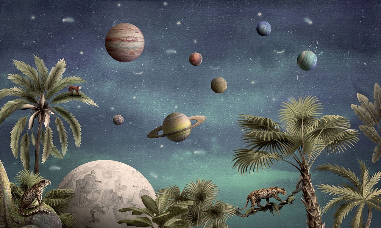 Fototapet Pretty Planets, Kikki Belle - 2