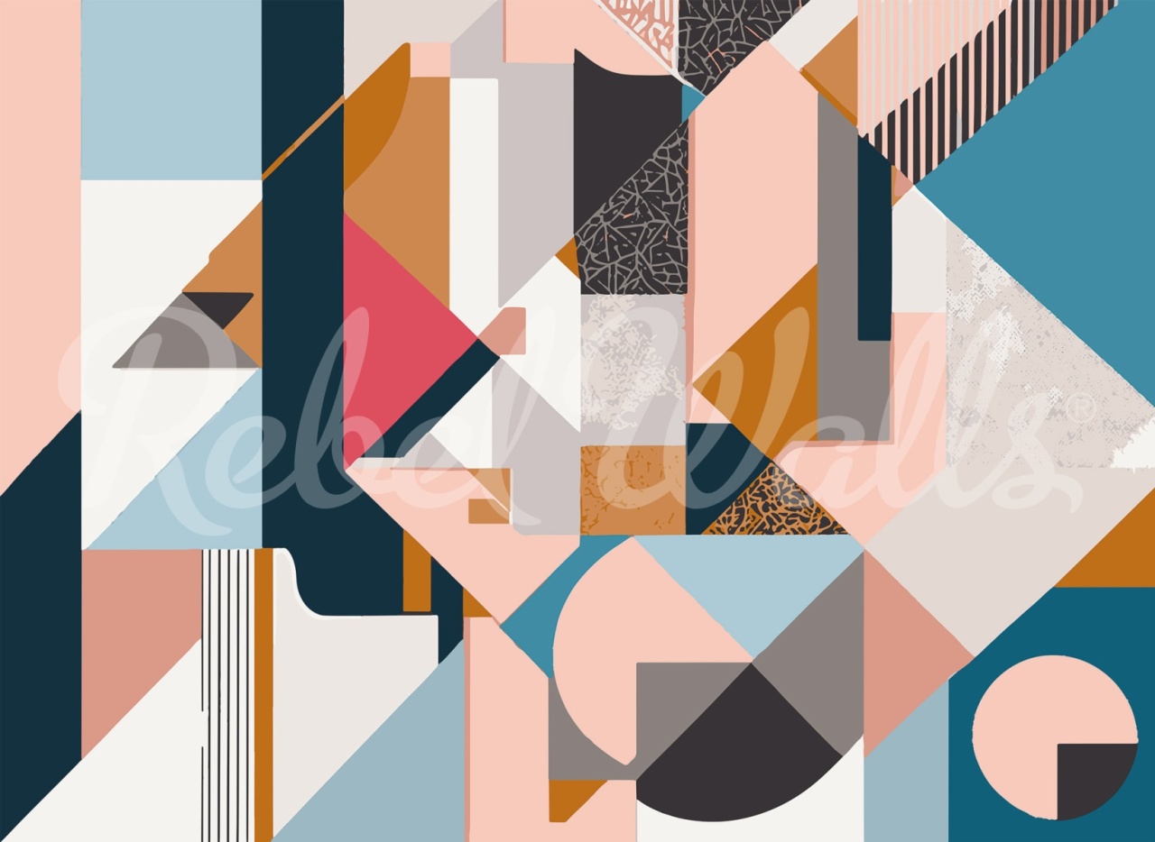 Fototapet, Retro Shapes, Multi, Rebel Walls - 2