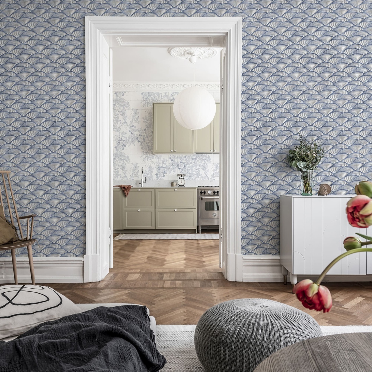 Fototapet, Ripple Blue, Rebel Walls - 3