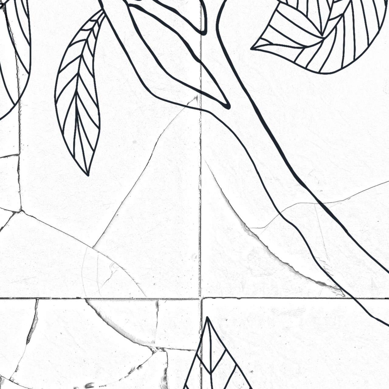 Fototapet, Rose Tiles, Graphite, Rebel Walls - 4