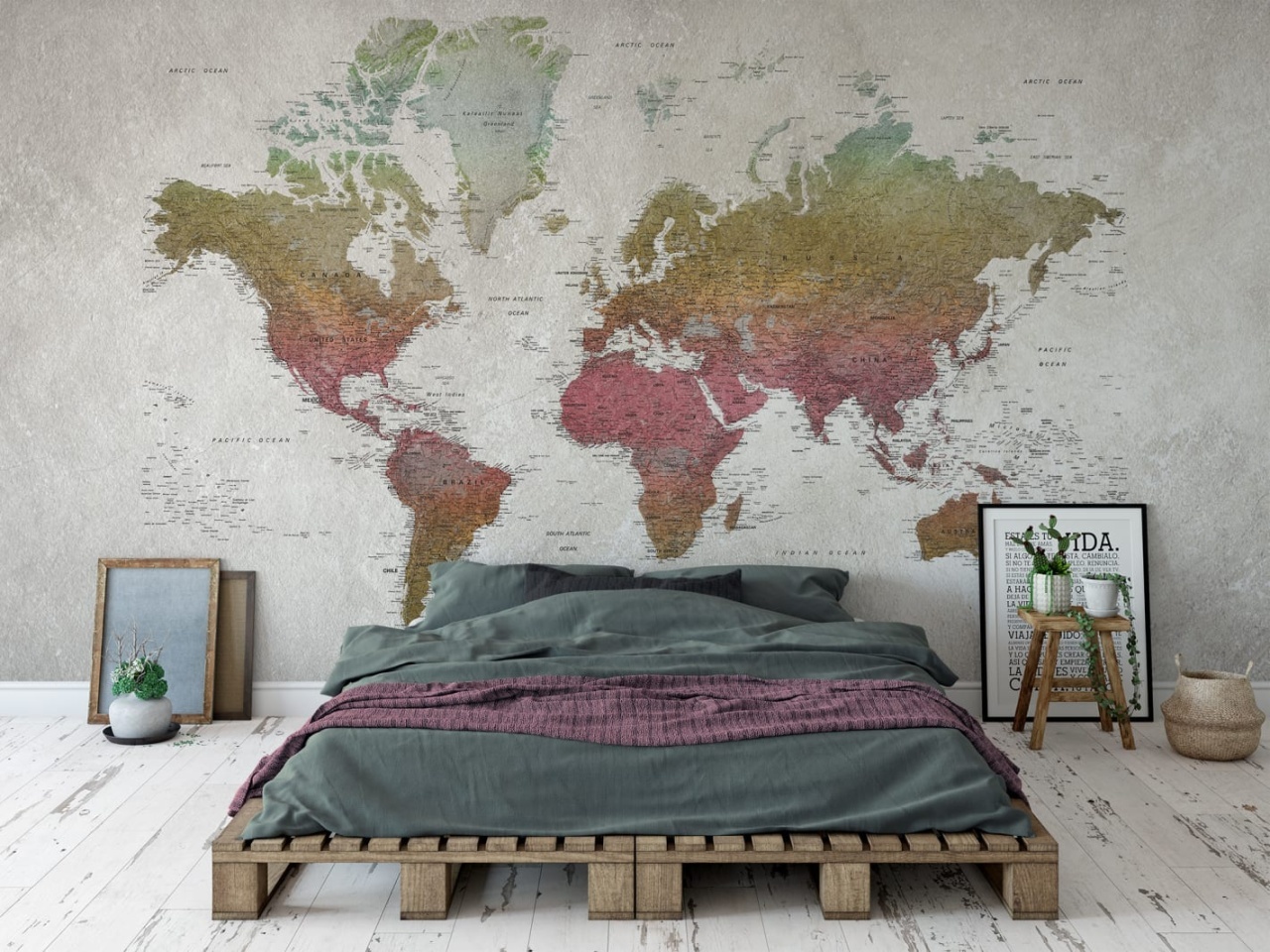 Fototapet, School Atlas, Rainbow, Rebel Walls - 3