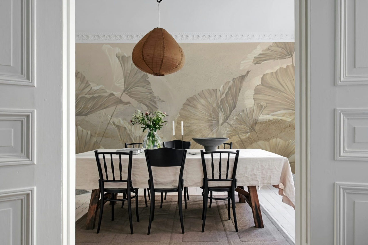Fototapet, Shadow Leaf, Beige, Rebel Walls - 3