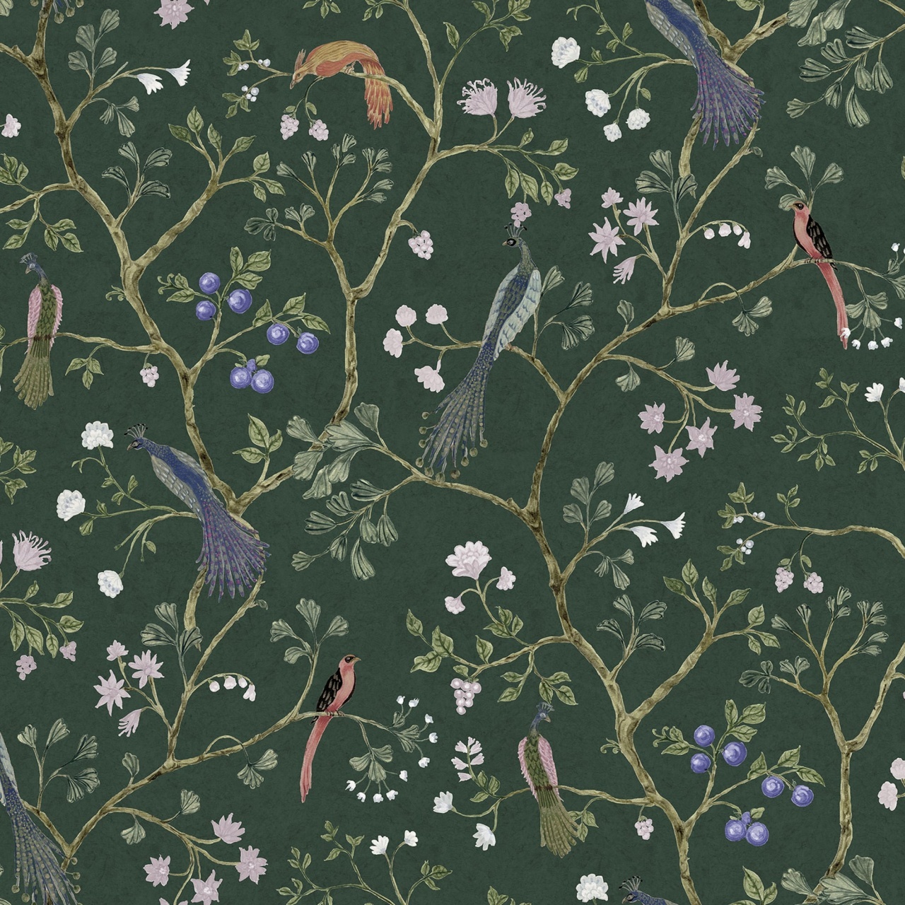 Fototapet, Songbirds, Emerald, Rebel Walls - 2