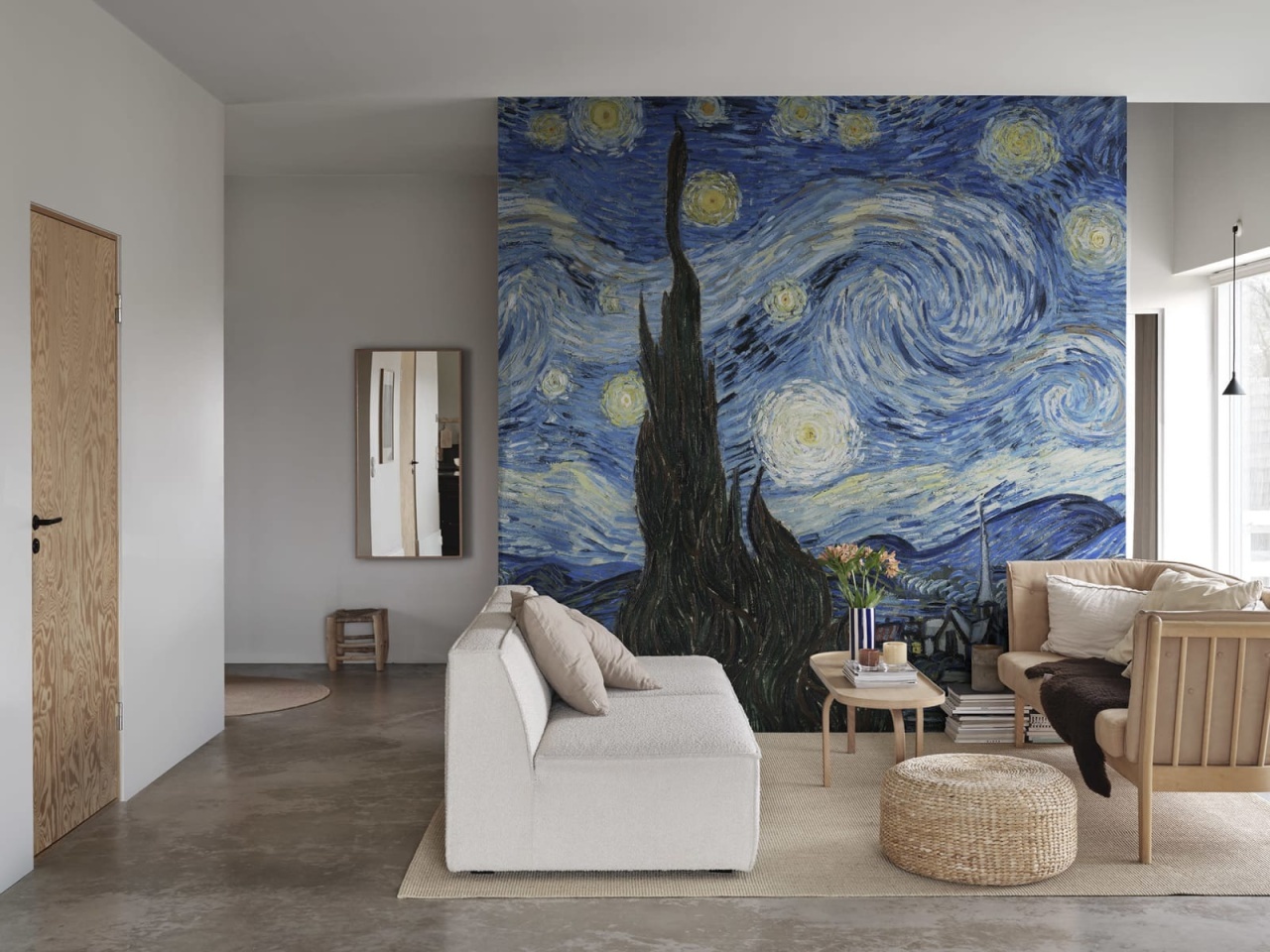 Fototapet, Starry Night by Van Gogh Repeatable, Rebel Walls