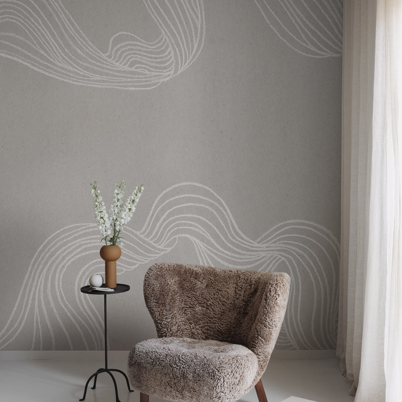 Fototapet, Stripes by Hand, Sand, Rebel Walls - 3