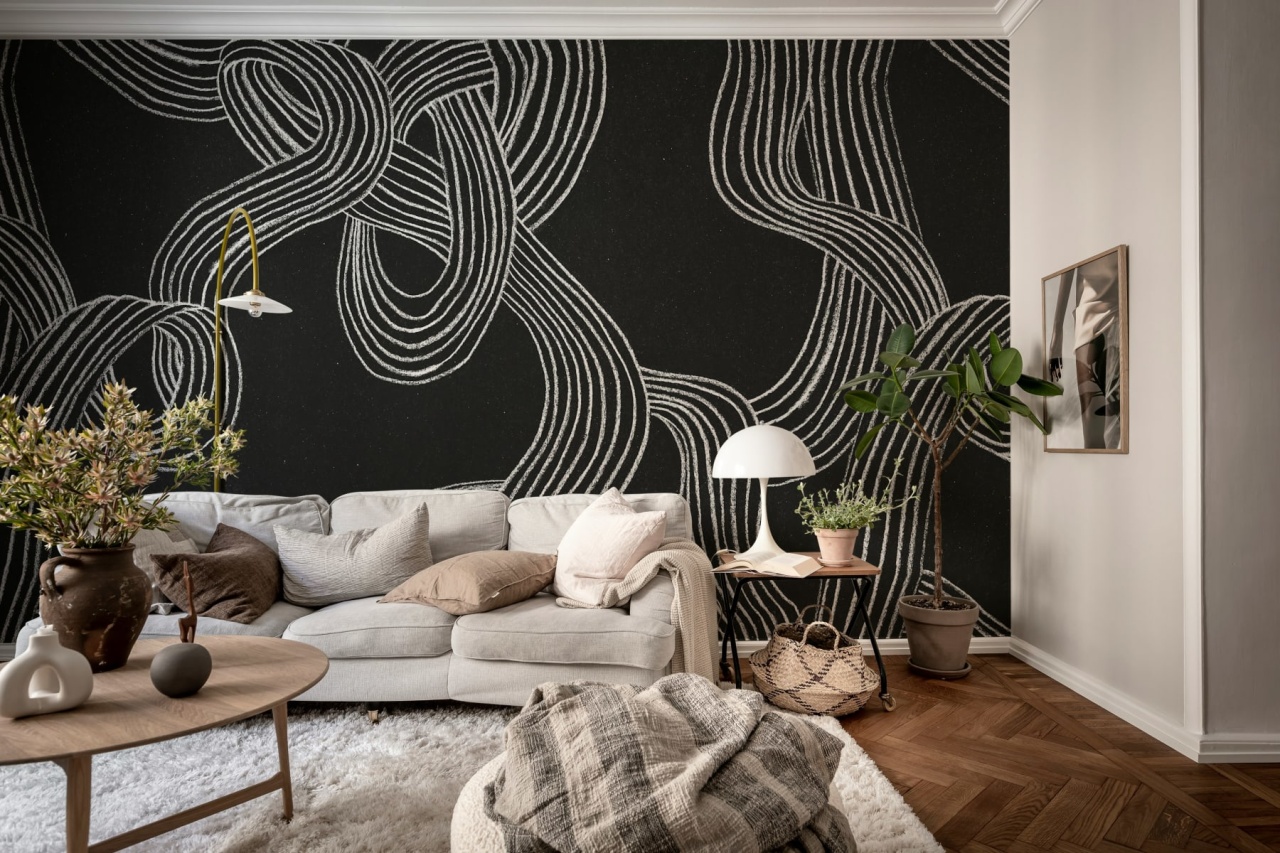 Fototapet, Stripes Repeatable, Black, Rebel Walls