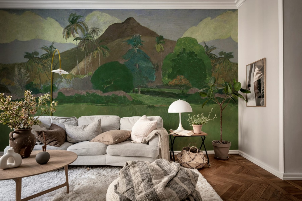 Fototapet, Tahitian Landscape, Green, Rebel Walls